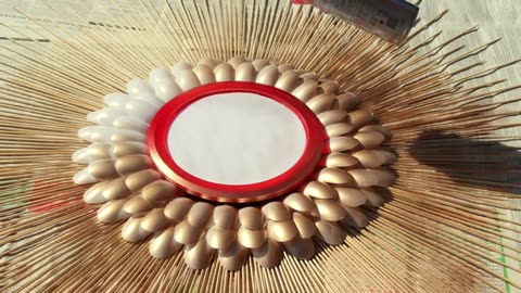 Home decor. DIY room decor. Wall hanging craft idea. Best out of waste
