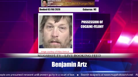 Mugshot TV - Live Arrest Booking Video Stream