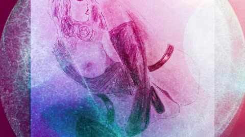 Space Woman- Sci-Fi- Illustration Art, Woman Model Animated