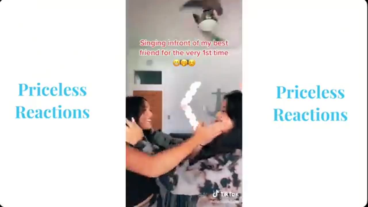 Singing in front of friends and family priceless reactions