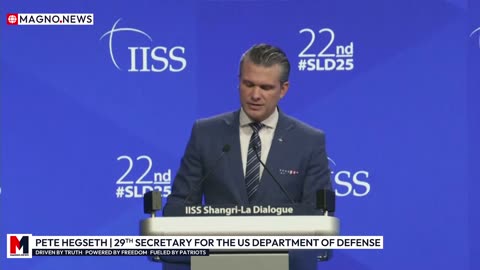 🇺🇸 DoD Secretary Pete Hegseth addresses Allies at Shangri-La Security Summit in Singapore [LIVE]