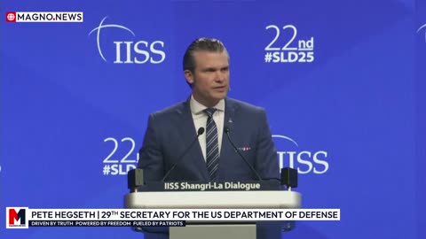 🇺🇸 DoD Secretary Pete Hegseth addresses Allies at Shangri-La Security Summit in Singapore [LIVE]