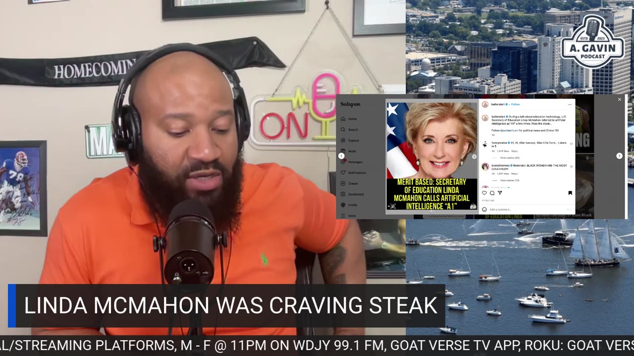 The Arrington Gavin Show "Linda McMahon Craving Steak"