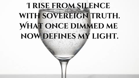 Empowerment Water Blessing: I Rise from Silence
