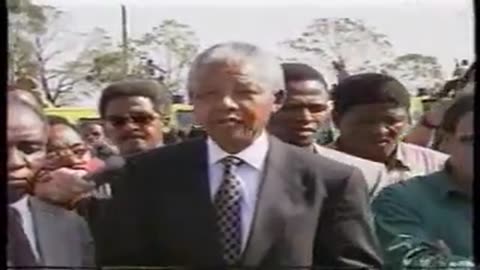 Mandela: Speaking to reporters after singing to kill whites