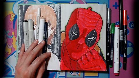 [MARVEL] How to Draw Deadpool from Sketch to Full Color!