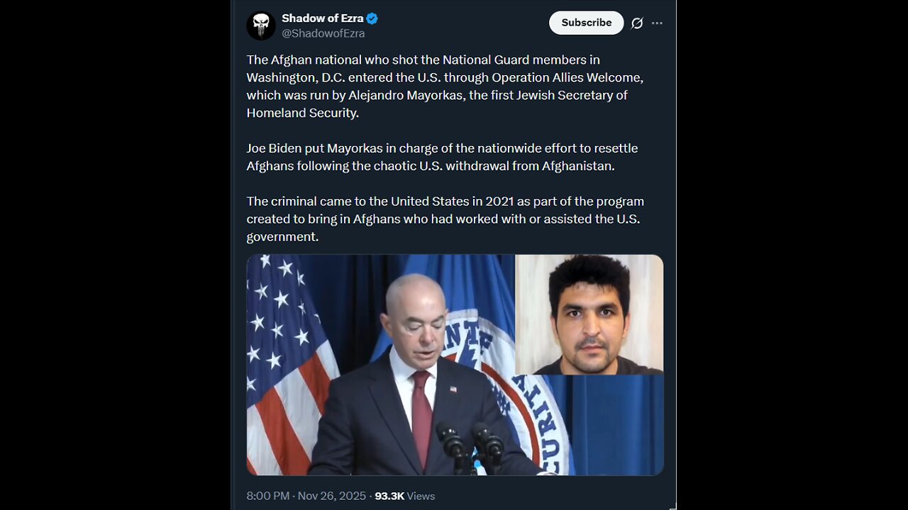 The Afghan national who shot the National Guard members in Washington, D.C. entered ...