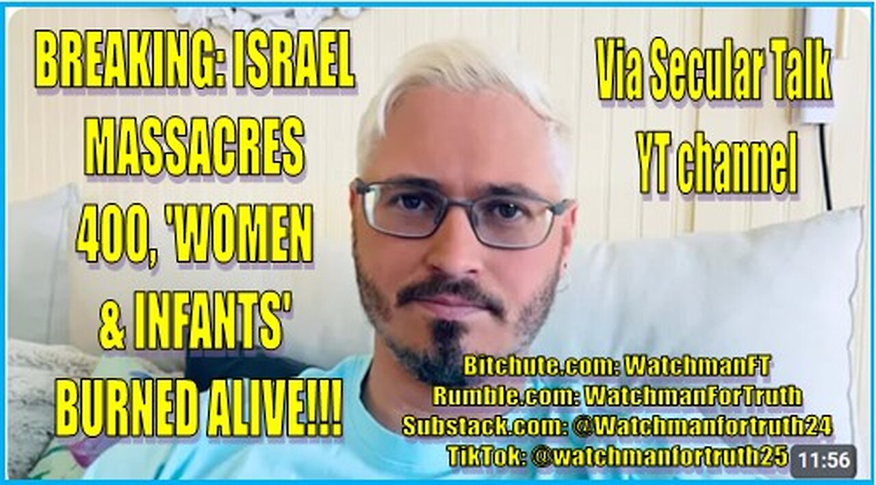 Breaking! Israel massacres 400, women and infants burned alive!