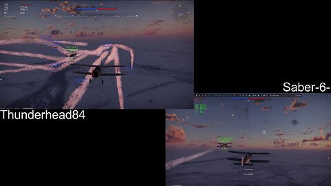 War Thunder - Sea Gladiator Mk I demonstration - pair of Gladiators lead air domination match