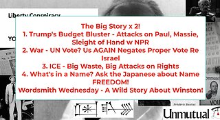 Liberty Conspiracy LIVE 6-4-25 Musk-Trump Budget, War-UN, Migrant Mad, Writing!