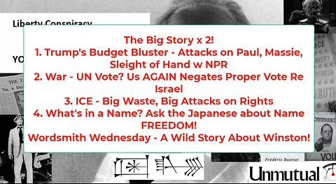 Liberty Conspiracy LIVE 6-4-25 Musk-Trump Budget, War-UN, Migrant Mad, Writing!