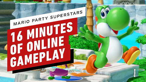 Mario Party Superstars - 16 Minutes of Online Gameplay on Yoshi's Tropical