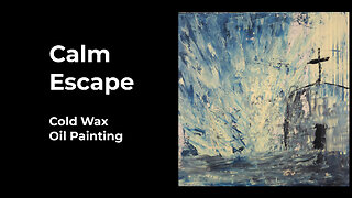 Meditative Abstract Art | Oil & Cold Wax Painting for Stress Relief