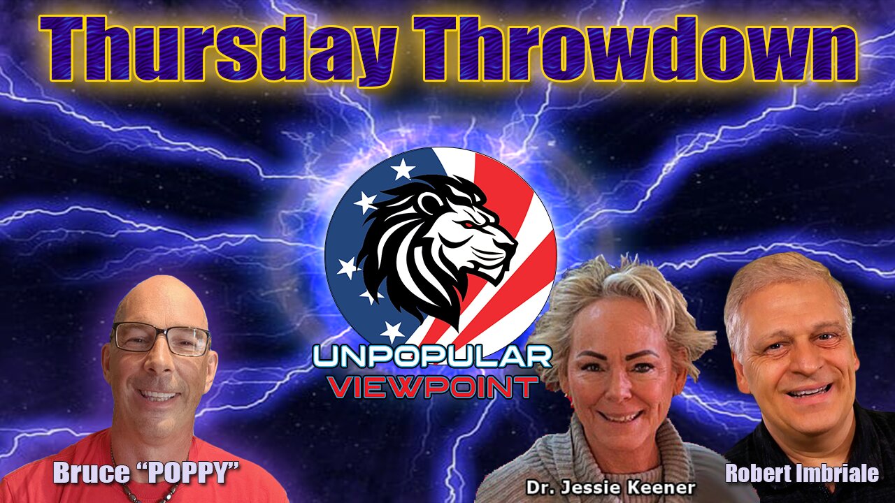 Thursday Throwdown with Robert and Special Guest Dr Jesse Keener