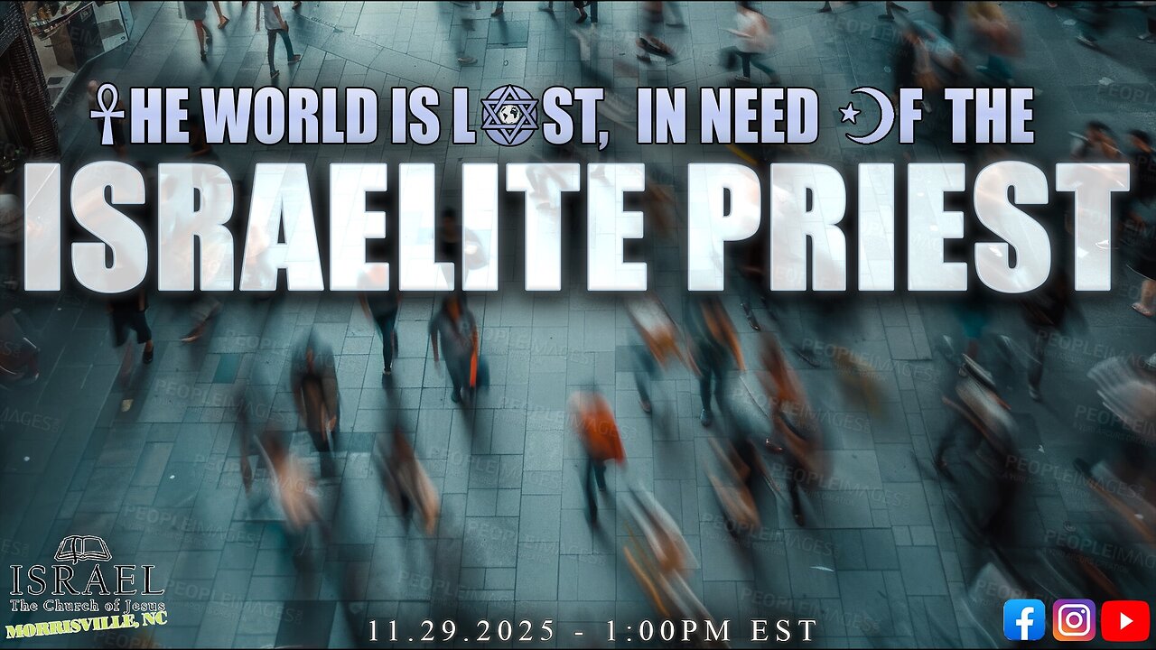 The World is Lost, in Need of the Israelite Priest