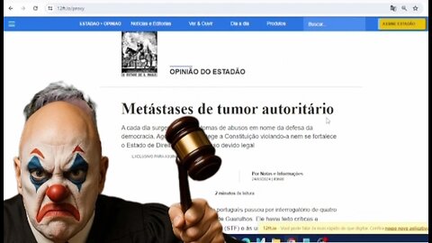 Metástases de tumor autoritário; ESTADÃO faz duras críticas ao STF em seu editorial.