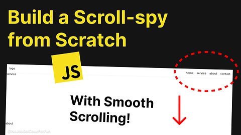 Build a ScrollSpy from Scratch with JavaScript!