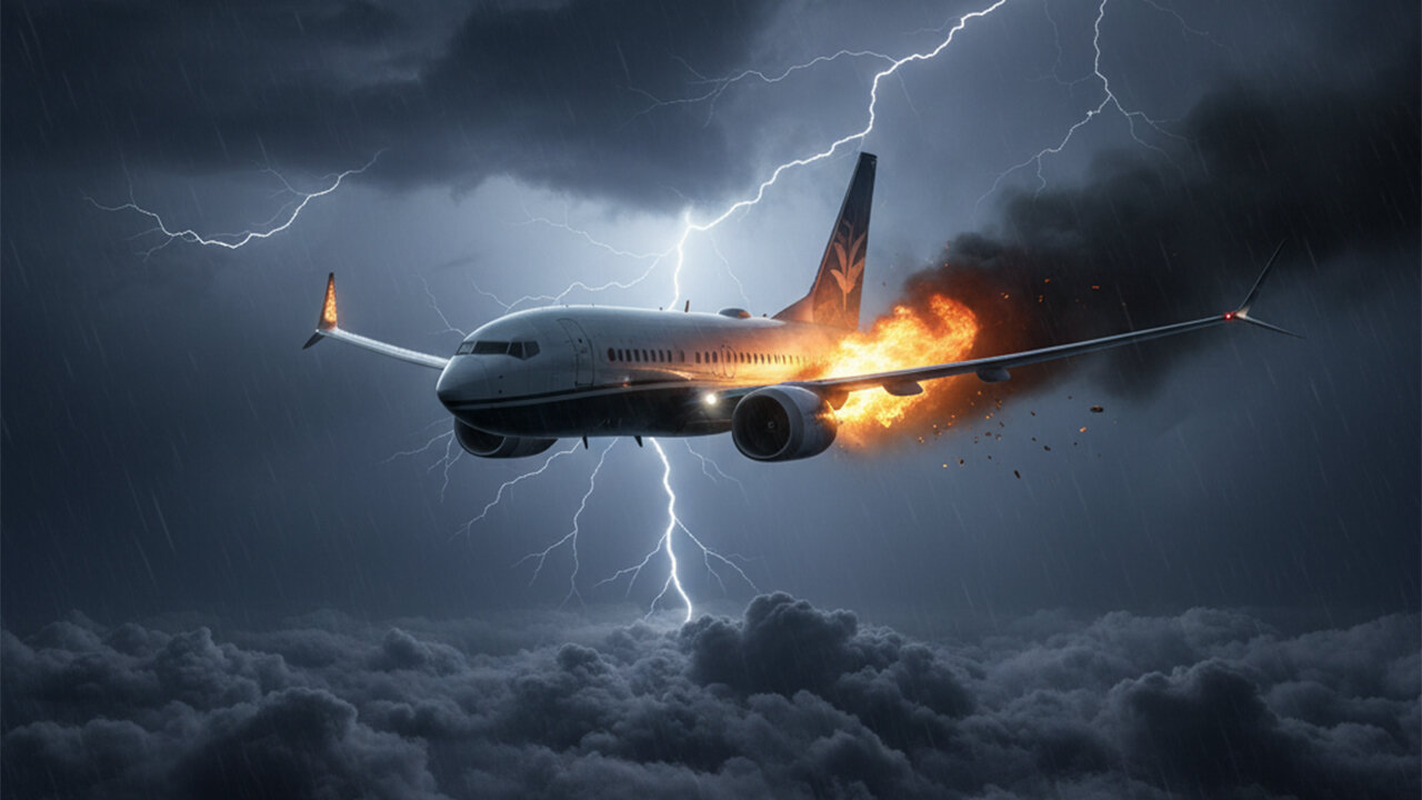 The inflight movie is horror! So is the pilot