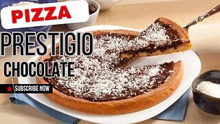 🍫 Half-and-Half Pizza: Chocolate & Prestígio – A Sweet Explosion of Flavor! 🍕