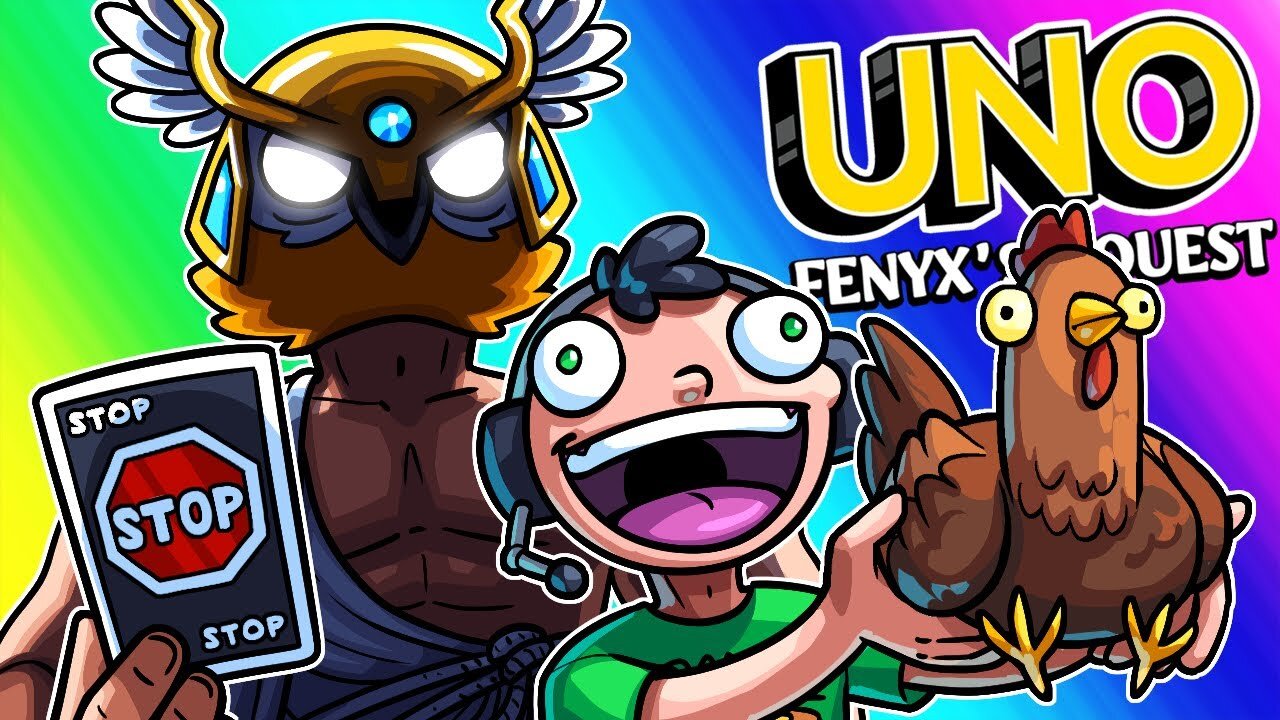 Uno Funny Moments - Nogla s Pulling His (CHICKEN) Out!