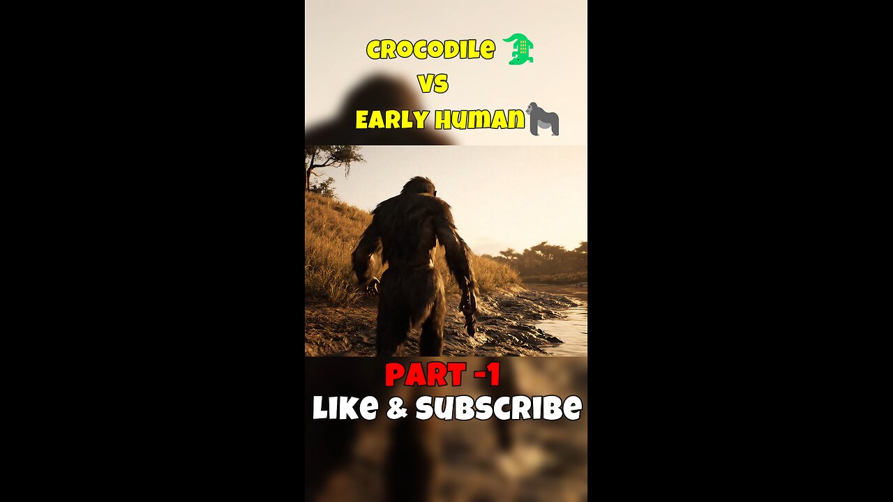 Crocodile 🐊 Vs Early Human 😲