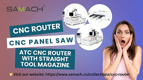 ATC CNC Router with Straight Tool Magazine