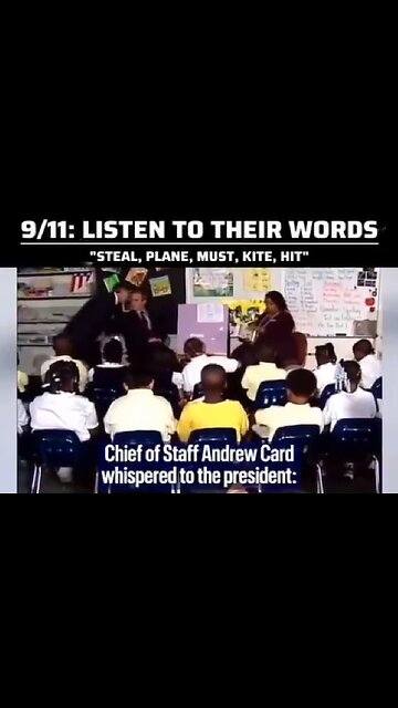 9/11: Listen to the kid's practice WORDS just before George W Bush learns about the 1st PLANE.