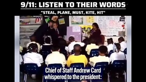 9/11: Listen to the kid's practice WORDS just before George W Bush learns about the 1st PLANE.