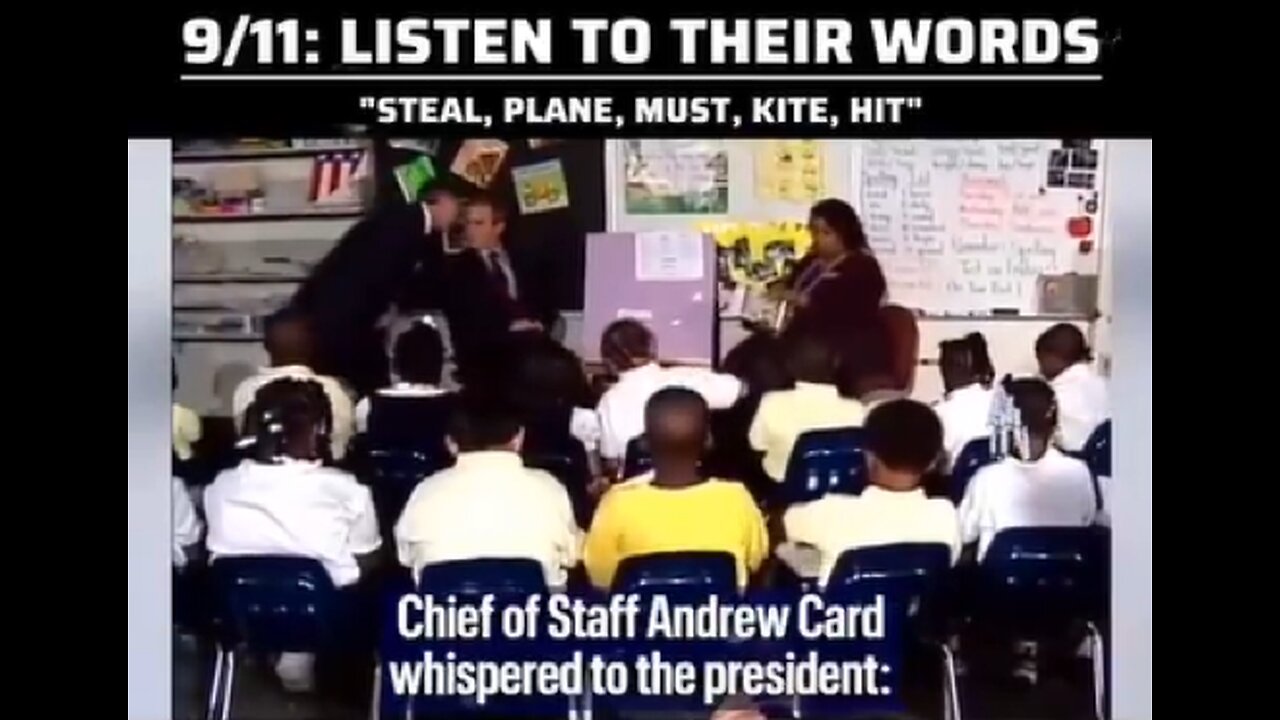 9/11: Listen to the kid's practice WORDS just before George W Bush learns about the 1st PLANE.