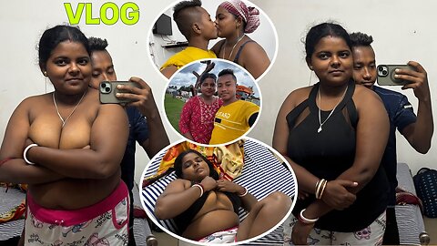 Couple love marriage Vlog/पूजा को लग गई है तीखा🤯 ek kis type ki dress hai/ #dailyvlog ♥️