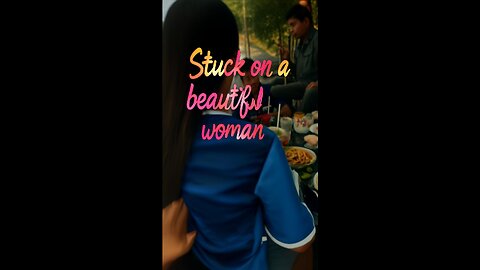 "Stuck on a beautiful woman, like a mosquito caught in a UV light trap"