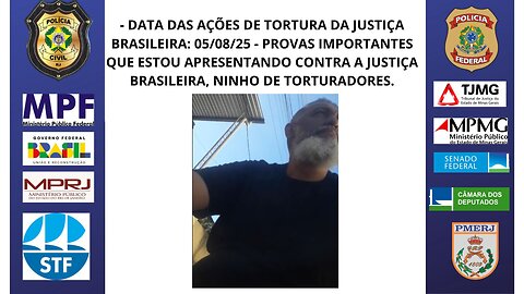 DATA: 05-08-25. TODOS DA JUSTIÇA - SELEÇÃO - PROVAS IMPORTANTES, AÇÕES DA JUSTIÇA BRASILEIRA.