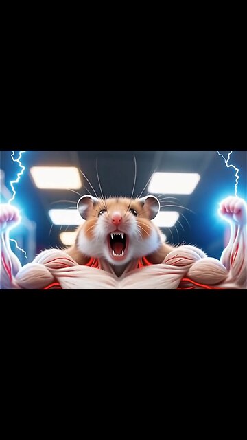 Pre-workout finally kicked in. 🐹💪