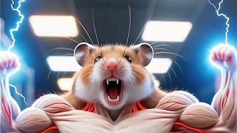 Pre-workout finally kicked in. 🐹💪