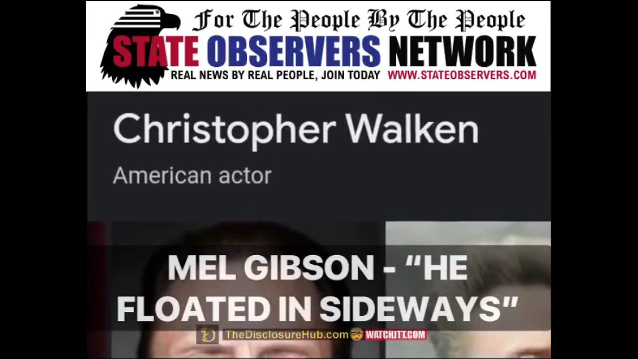 Mel Gibson talks about Christopher Walken floating sideways
