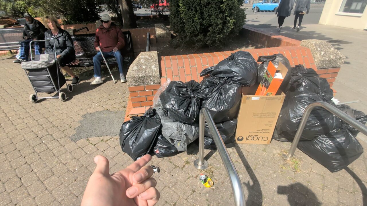 BIN BAGS PILED HIGH, ANGRY LOCALS & NO BUNTING FOR VE DAY!