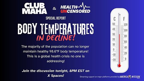 CLUB MAHA EXPOSÉ: WHY ARE BODY TEMPS DROPPING GLOBALLY?