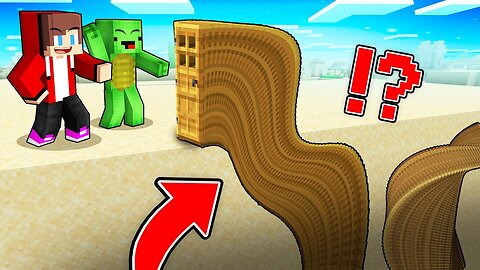 JJ And Mikey Found a CROOKED EMERALD UNDERGROUND DOOR in Minecraft