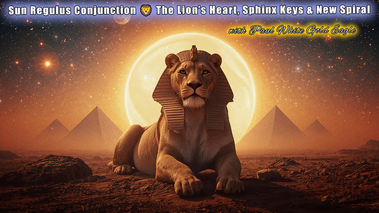 Sun Regulus Conjunction: The Lion’s Heart, Sphinx Keys & New Spiral of Creation & Black Moon Portal