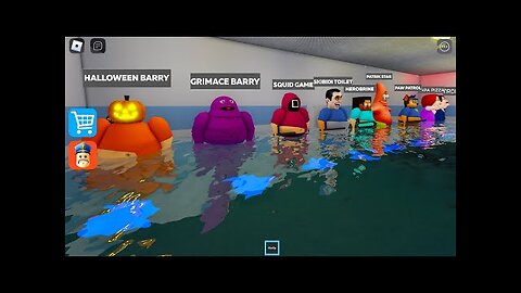 ALL NEW WATER MORPHS in BARRY'S PRISON RUN!SKIBIDI TOILET,GRIMACE,HALLOWEEN FULL GAME(#Roblox) #obby