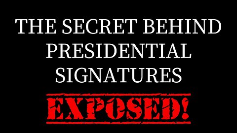 The Autopen EXPOSED: How Presidents Sign Documents Without Lifting a Pen!