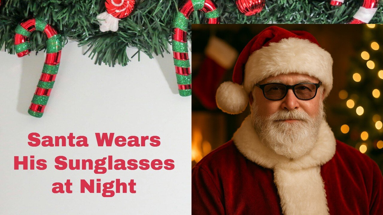 Santa Wears Sunglasses at Night