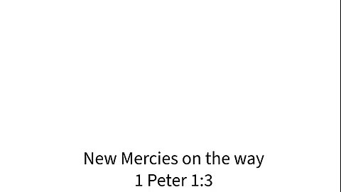 New Mercies