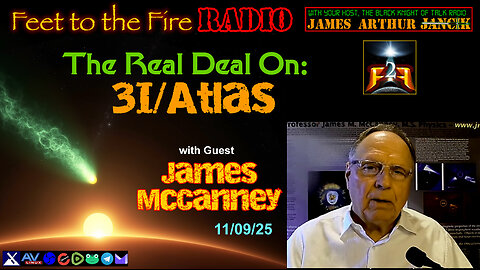 F2F Radio: The Real Deal on 3I/Atlas w/James McCanney, M.S..