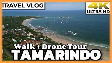 Tour Tamarindo, Costa Rica 🏄 Walk Town + Drone Flight + Surfing #travelvlog