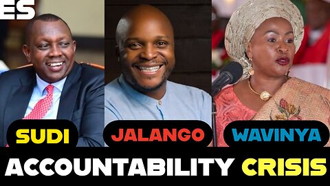ACCOUNTABILITY CRISIS- Sudi Weighs Cash, Jalang'o's KES 50M Ride & The Wavinya Ndeti Uniform Scandal