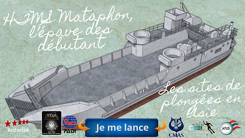 🎬 HTMS Mataphon, l’épave des plongeurs débutant à Pattaya