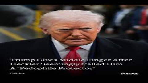 Trump Flips Off ‘Lunatic’ Heckler Who Called Him ‘Pedophile Protector,’