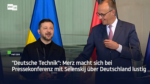 "Deutsche Technik": Merz macht sich bei Pressekonferenz mit Selenskij über Deutschland lustig