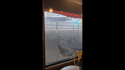 Hailstorm in Batavia